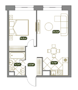 Продажа 2-комнатной элитной квартиры в ЖК West Garden. площадь 50.90м2. цена: 29 930 000 руб
