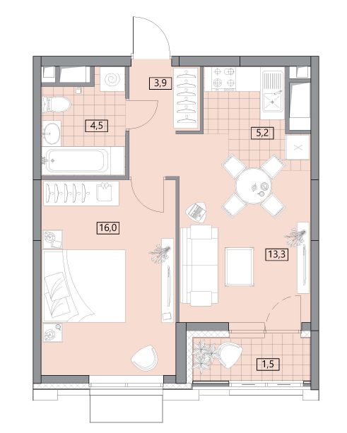 Продажа 1-комнатной элитной квартиры в ЖК Вестердам. площадь 45.20м2. цена: 17 230 000 руб