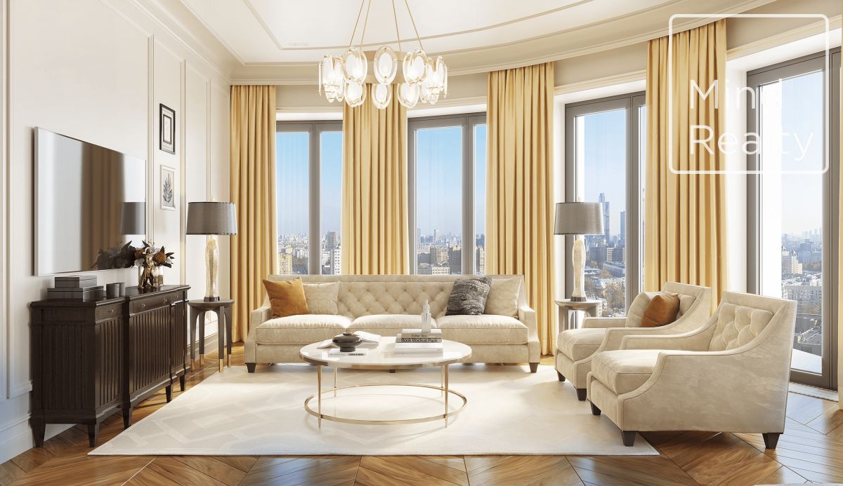 Продажа 3-комнатных апартаментов в ЖК Скай вью. площадь 105.82м2. цена: 95 371 163 руб