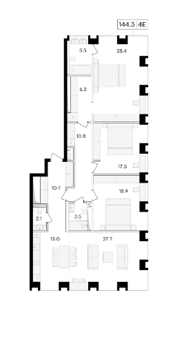 Продажа 4-комнатной элитной квартиры в ЖК Life time. площадь 144.30м2. цена: 100 360 000 руб